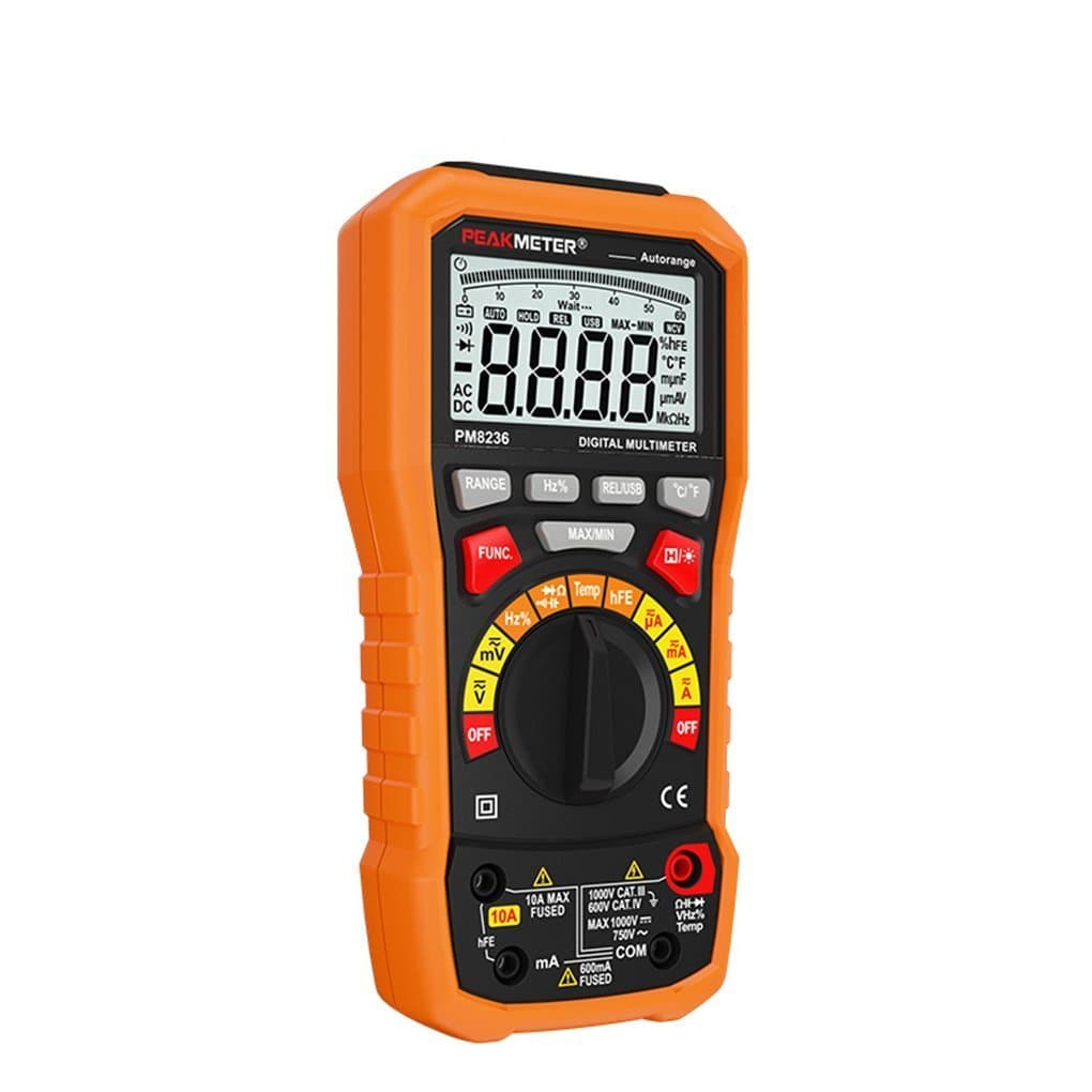 Kiamitor PM8236 Auto Range Auto Power off Digital Multimeter with Temperature Test and Data Logger