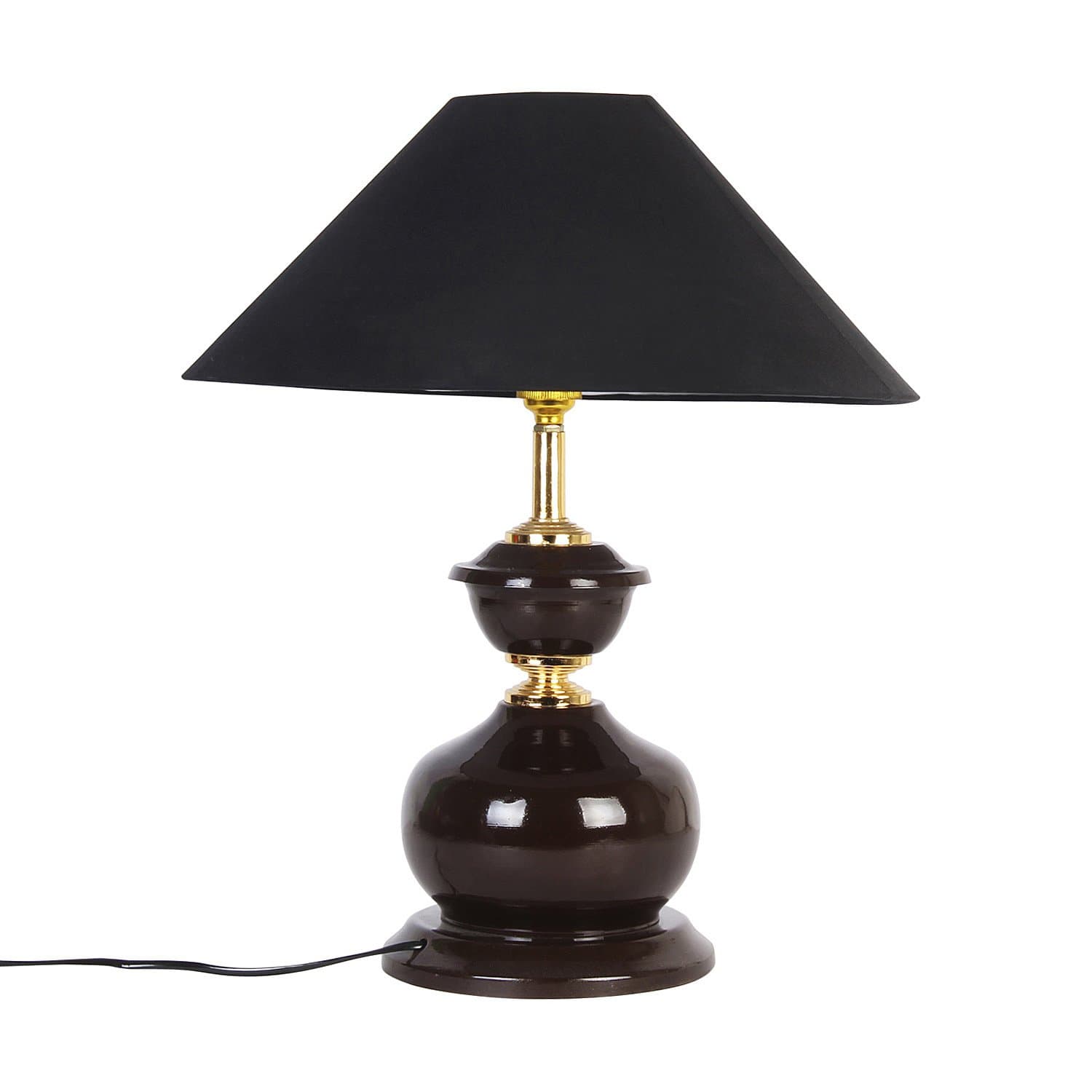 Kinora KIN-LS-107 Conical Shade Table Lamp (Black)