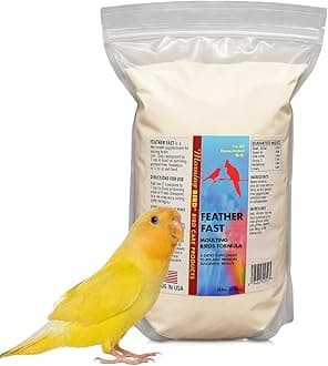 Morning Bird Feather Fast 3 lbs – Molting Support Supplement for Birds – High Protein, Amino Acid & Vitamin Powder – Promotes Feather Growth, Energy & Immune Health – Calcium Supplement for All Birds
