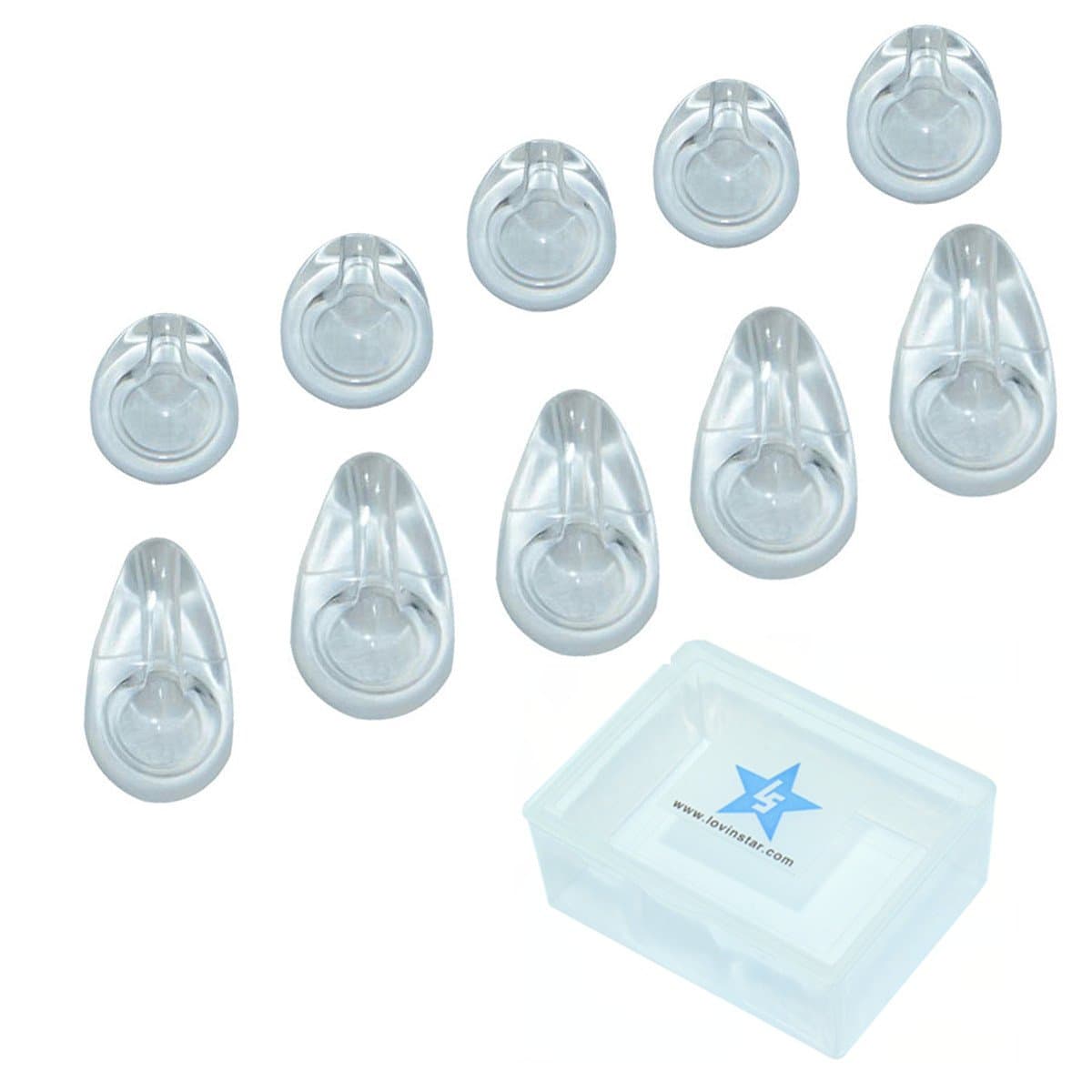 Lovinstar Replacement EarGels Ear Buds Tips for Jabra Wave Bluetooth Bluetooth Headset Ear Gel Ear Bud EarGel (5small +5 Large)