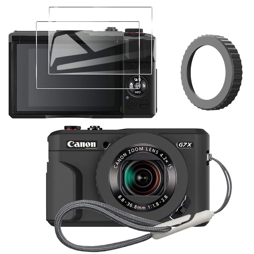 Case for Canon PowerShot g7x Mark ii Camera Removable Lens Cover, Adjustable ...