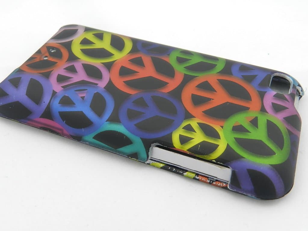 Peace Sign 2d Hard Snap-on Crystal Case Cover Accessory for Ipod Touch 4th Generation 4g 4 8gb 32gb 64gb