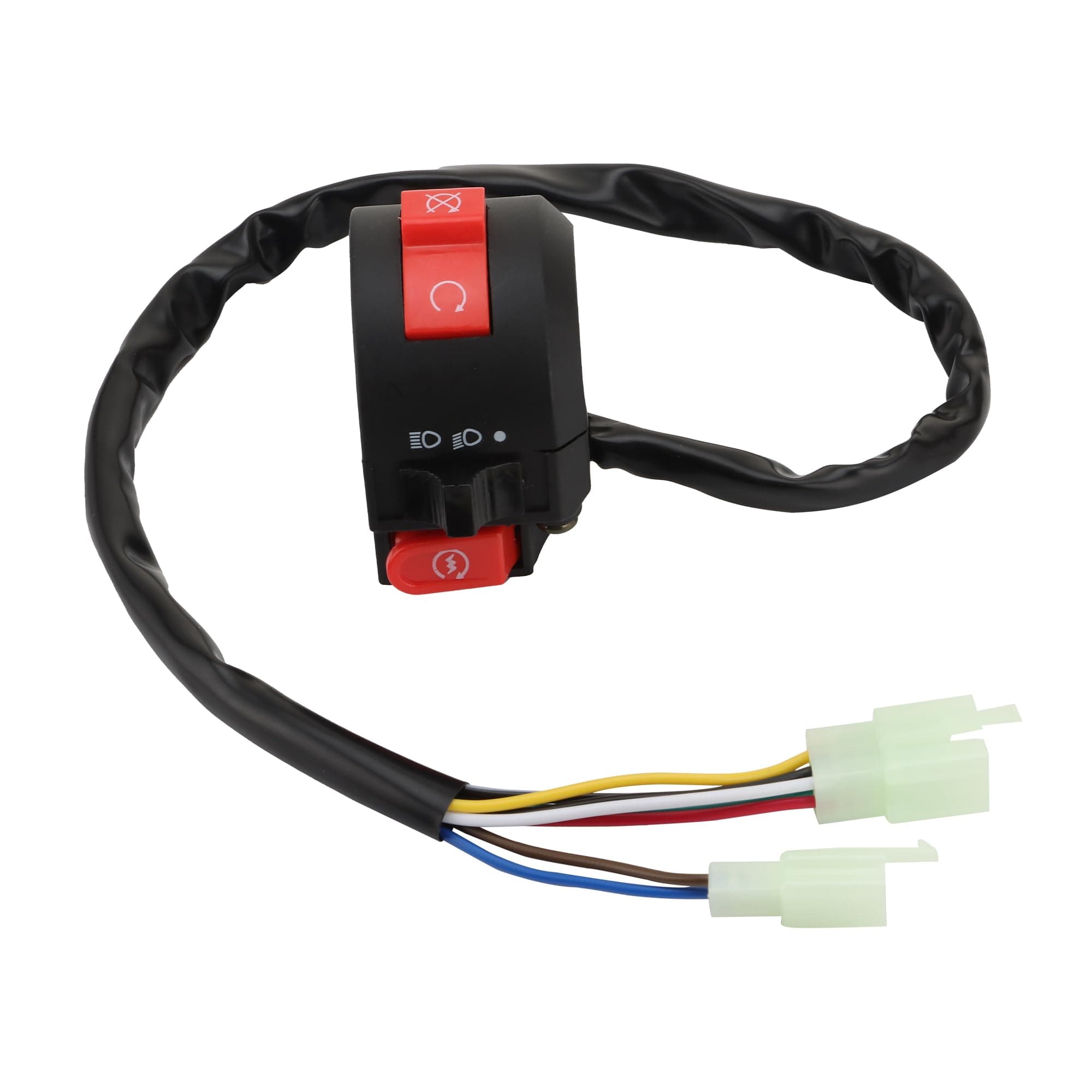 WOOSTAR Left Start Switch Assembly Replacement for Taotao 50cc 70cc 90cc 110cc 125cc 150cc ATV Quad 4 Wheeler Sunl Coolster