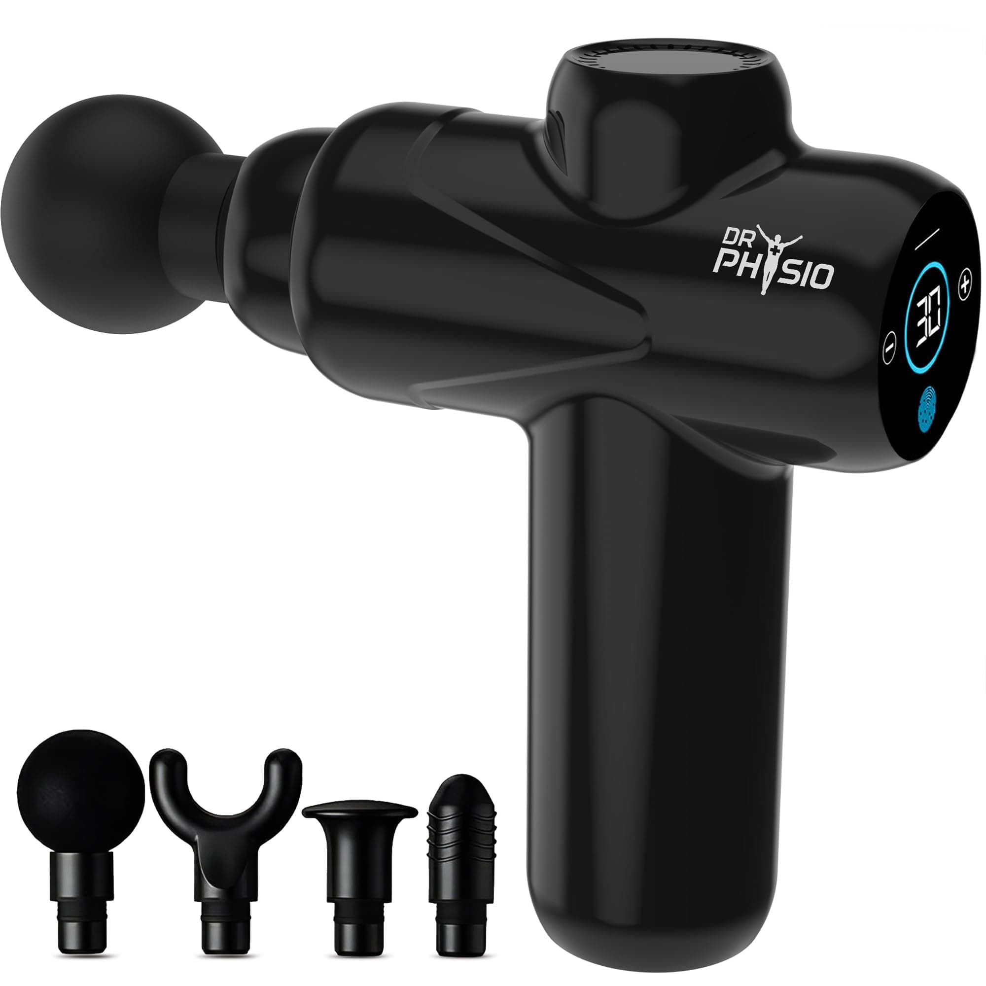 USA Touch Dynamo 1049 Percussion Gun Massager for Full Body Pain Relief, Rechargeable Cordless Deep Tissue Massage Machine for Legs & Arms, Use at Home, Gym & During Travel