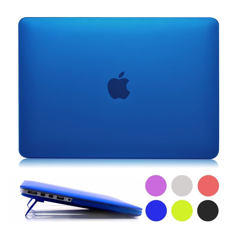 Macbook Pro 13 Retina Case with Foldable Stand, Alope [Cooling Series] Durable Elasticity Material Laptop Cover Case for Apple Macbook Pro 13 Retina Display -Model: A1502 & A1425 (Dark Blue)