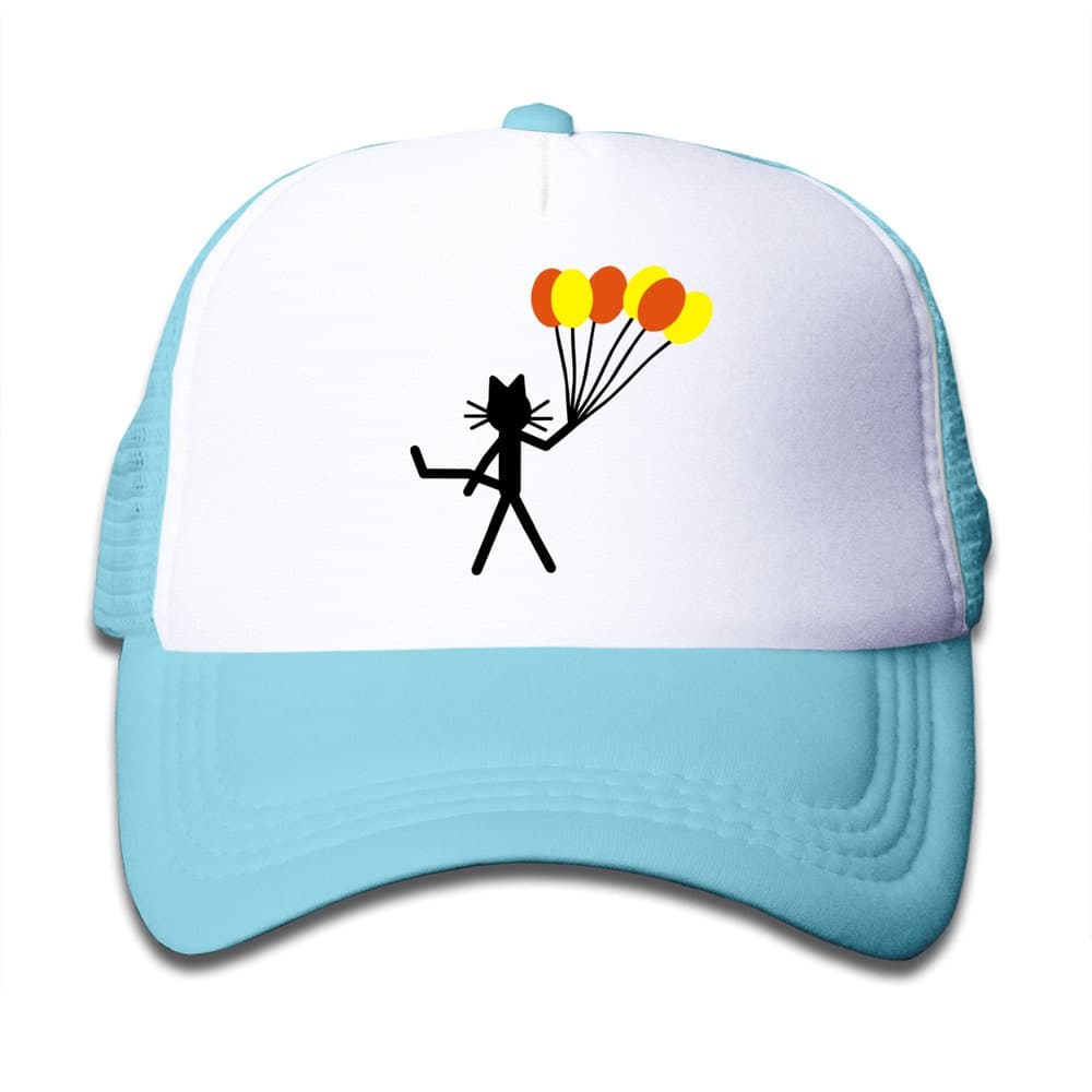 SOSOLO Cat With Balloons Custom Mesh Trucker Cap