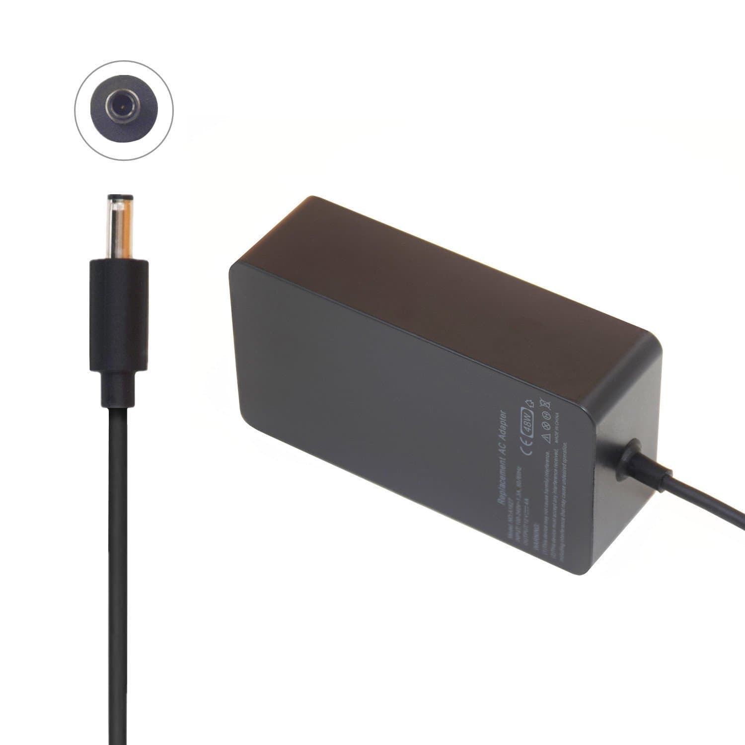 KINGDO Surface Power Supply Adapter Charger 48W 12V 4A for Microsoft Surface pro 3 Docking Station with 6Ft Power Cord Including a Carrying Pouch Model 1627