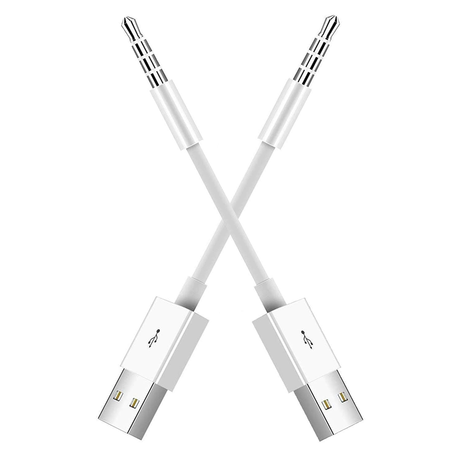 Shuffle USB Charger - Shuffle Charging [2-Pack] Charge SYNC Date Cable, Work with Shuffle 3rd, 4th, 5th, 6th Generation (White)