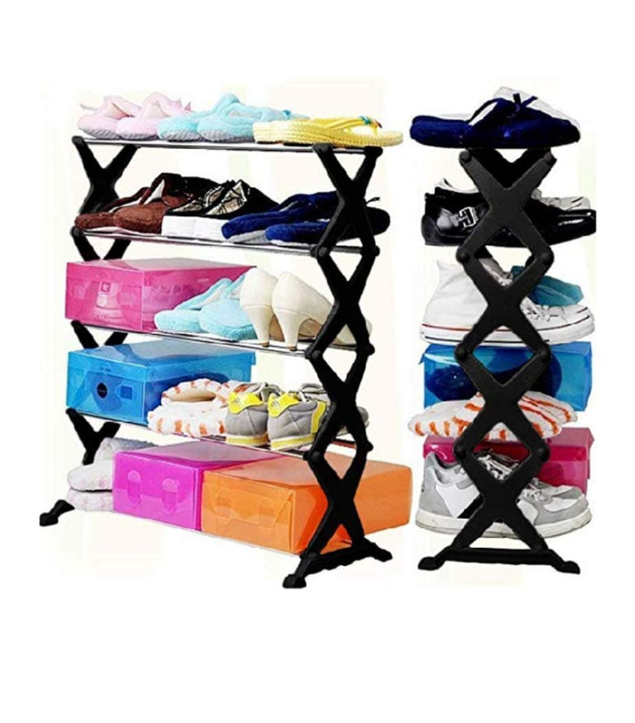 EEMWAY Unbreakable Plastic/Multipurpose shoerack (5-Laier)