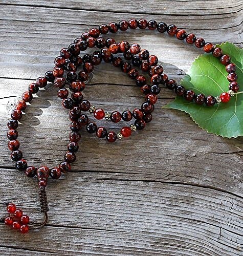 Sakura DesignsRed Tiger's Eye Mala Beads