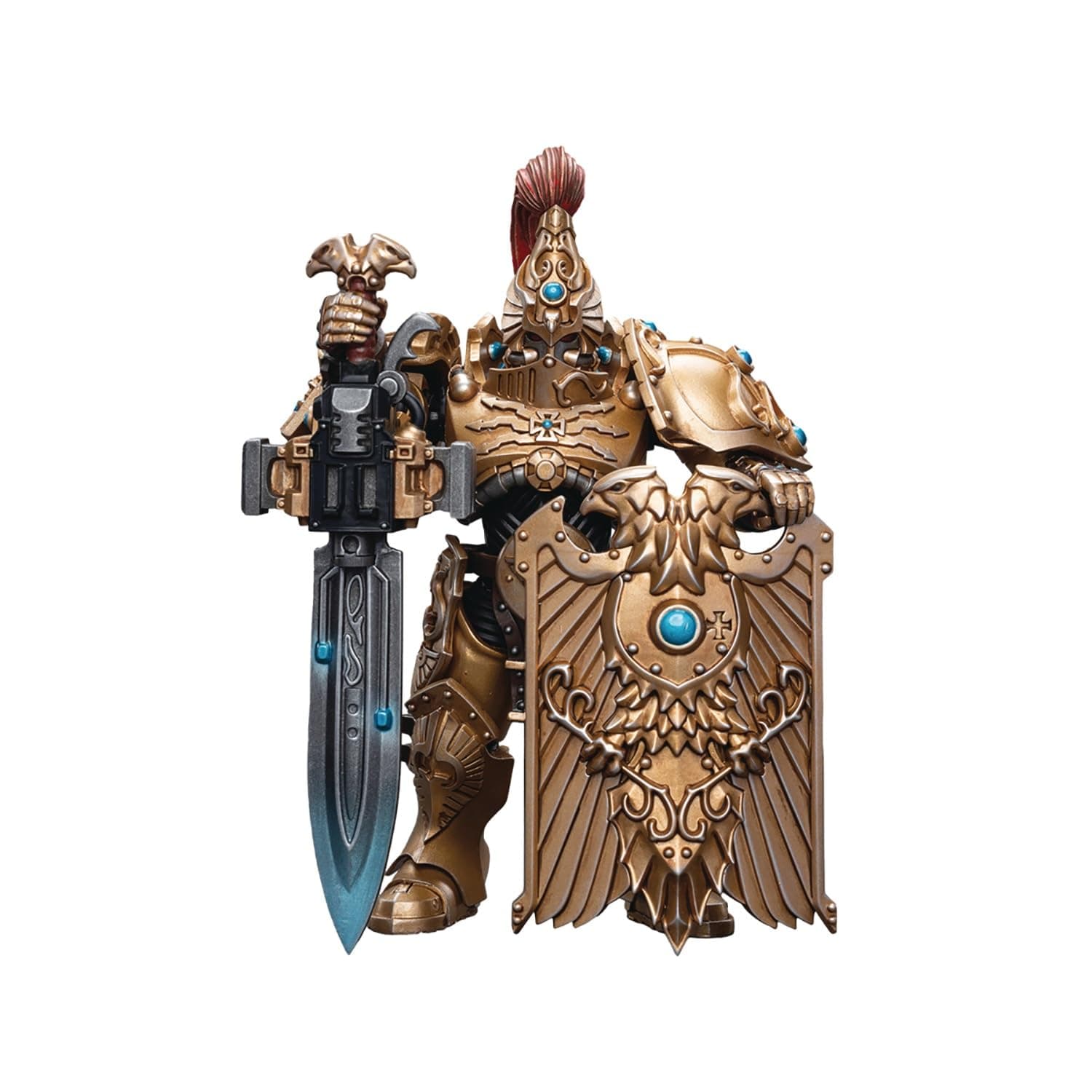 Warhammer 40K: Adeptus Custodes Custodian Guard with Praesidium Shield 1:18