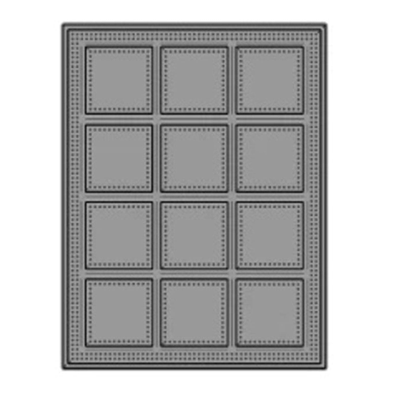 Dotted Square Frame Set Background Metal Cutting Dies for Card Making DIY Scrapbooking Die cuts Template Mould Tool Art Crafts Die cuts Photo Album Decor Paper Crafts