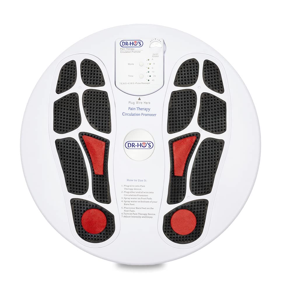Dr Ho's Circulation Promoter Essential Package - TENS Machine, EMS Therapy, Proprietary AMP TENS Unit Muscle Stimulator for Leg Pain & Foot Pain