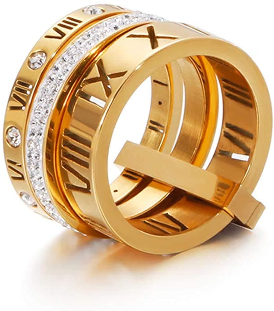 3in1 Roman Numeral ring