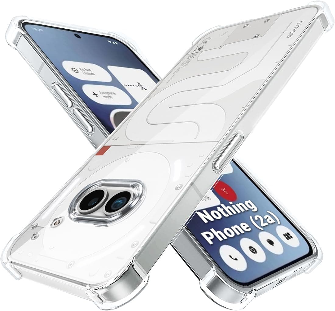 Nothing Phone 2a / Nothing 2a Plus Crystal Clear Back Cover Case | 360 Degree Protection | Shock Proof Design | Transparent Back Cover Case (Crystal)