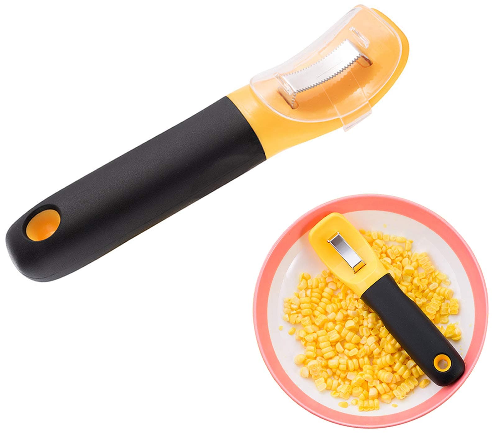 2 Pack Corn Cob Stripper Tool, Professional Corn Sheller Kernel Cutter, Good Grips Corn Peeler Corn Remover Kitchen Tools
