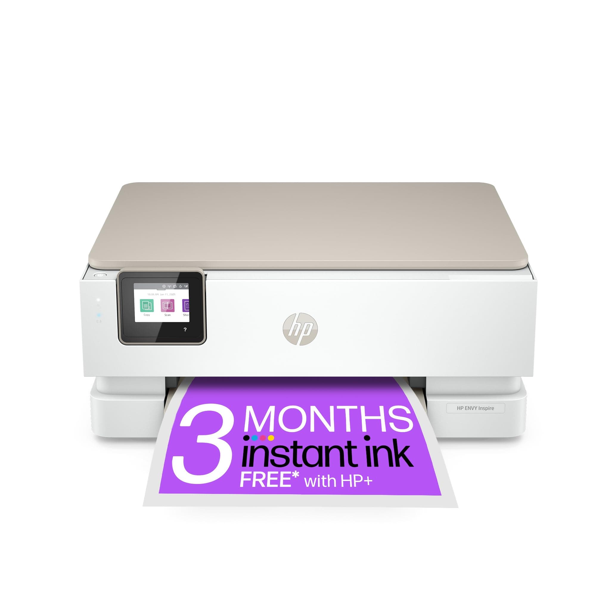 ENVY Inspire 7220e All-in-One Wireless Colour Printer | 3 Months of free Instant Ink | White | 2-sided printing | Touchscreen | Self-healing Wi-Fi