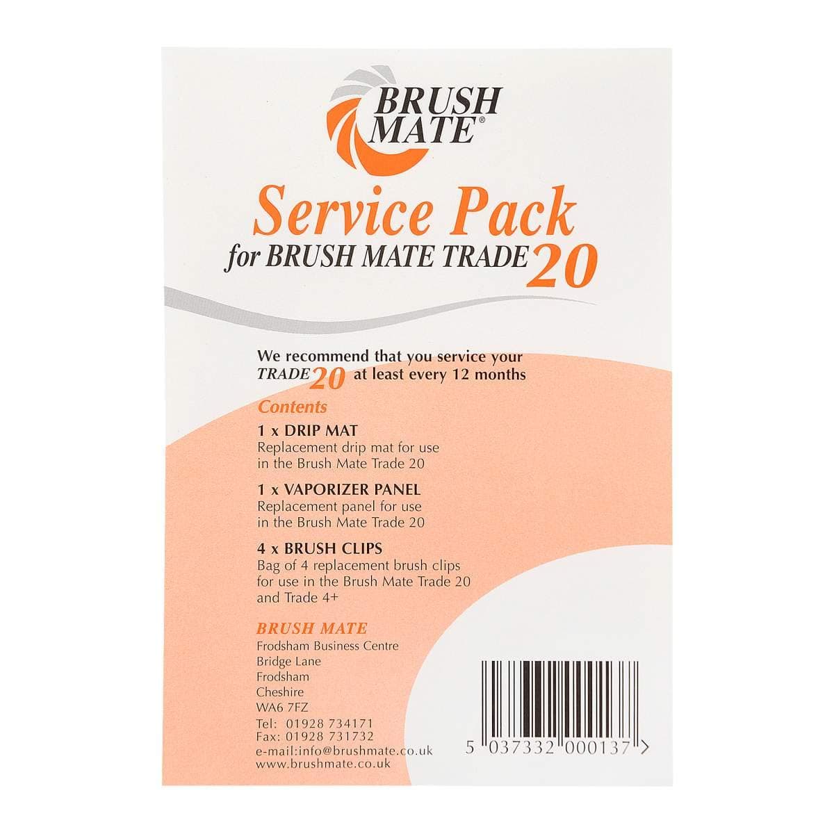 Brushmate Service Pack Trade 20 Code 134 Brush Mate