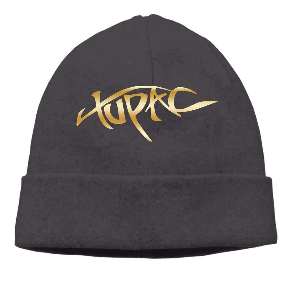 2Pac Tupac Gold Logo Beanies Cap