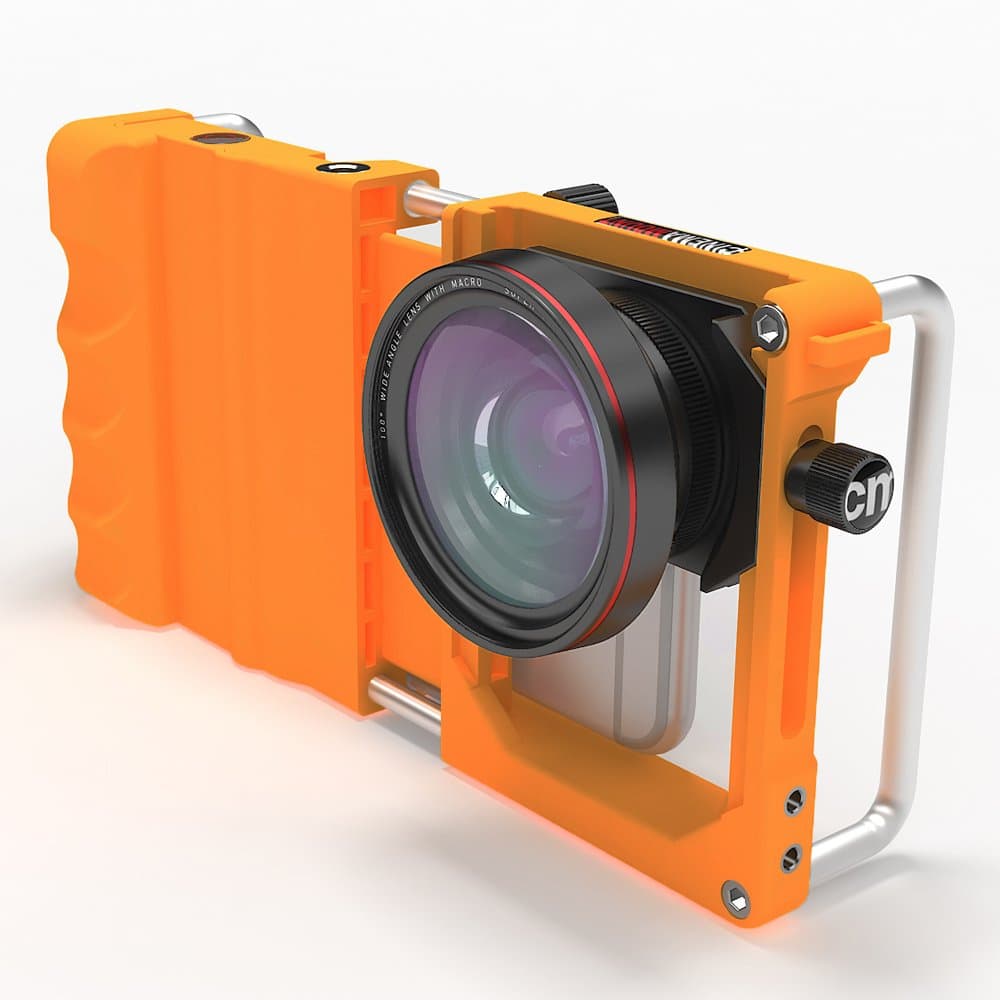 Cinema Mount Professional Universal Smartphone Stabilizer Rig Mount - Retail Packaging - Orange