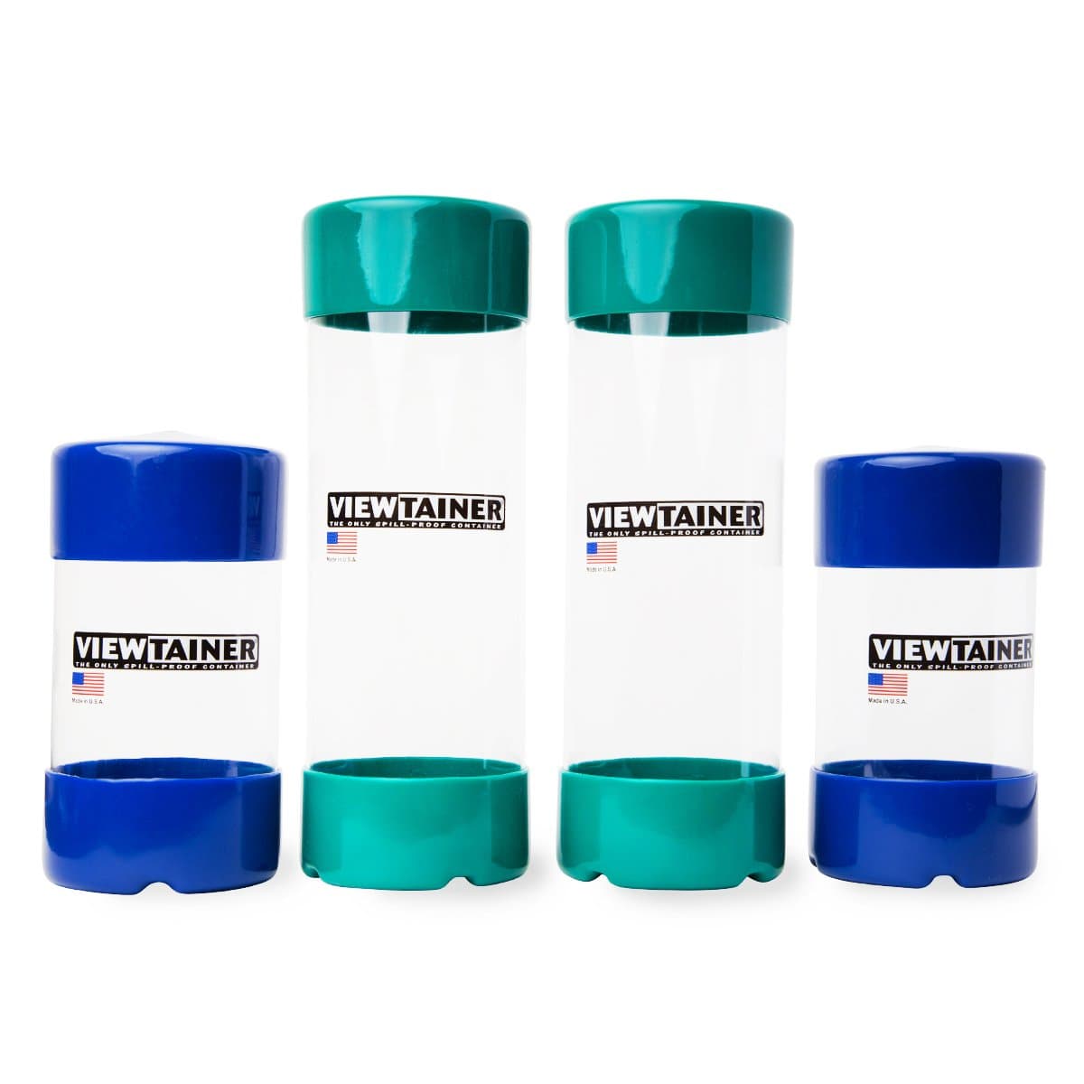 Viewtainer Slit-Top 4-Pack - 2.75" (Blue/Green)