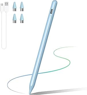Stylus Pens for Touch Screen, DRYMOKINI Stylist Pen Compatible for Android and iOS Tablet/Phones, Rechargeable Universal Stylus Pencil Compatible for A-pple/i-Pad/Phone Tablet, Blue