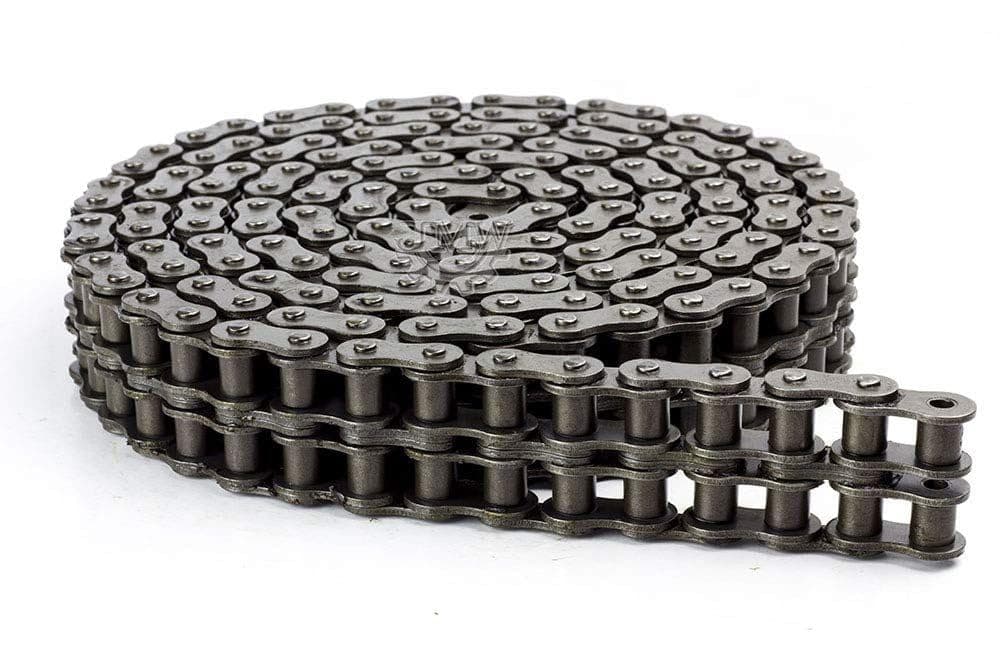 40-2 Duplex Double Strand Roller Chain 10 Feet with Connecting Link