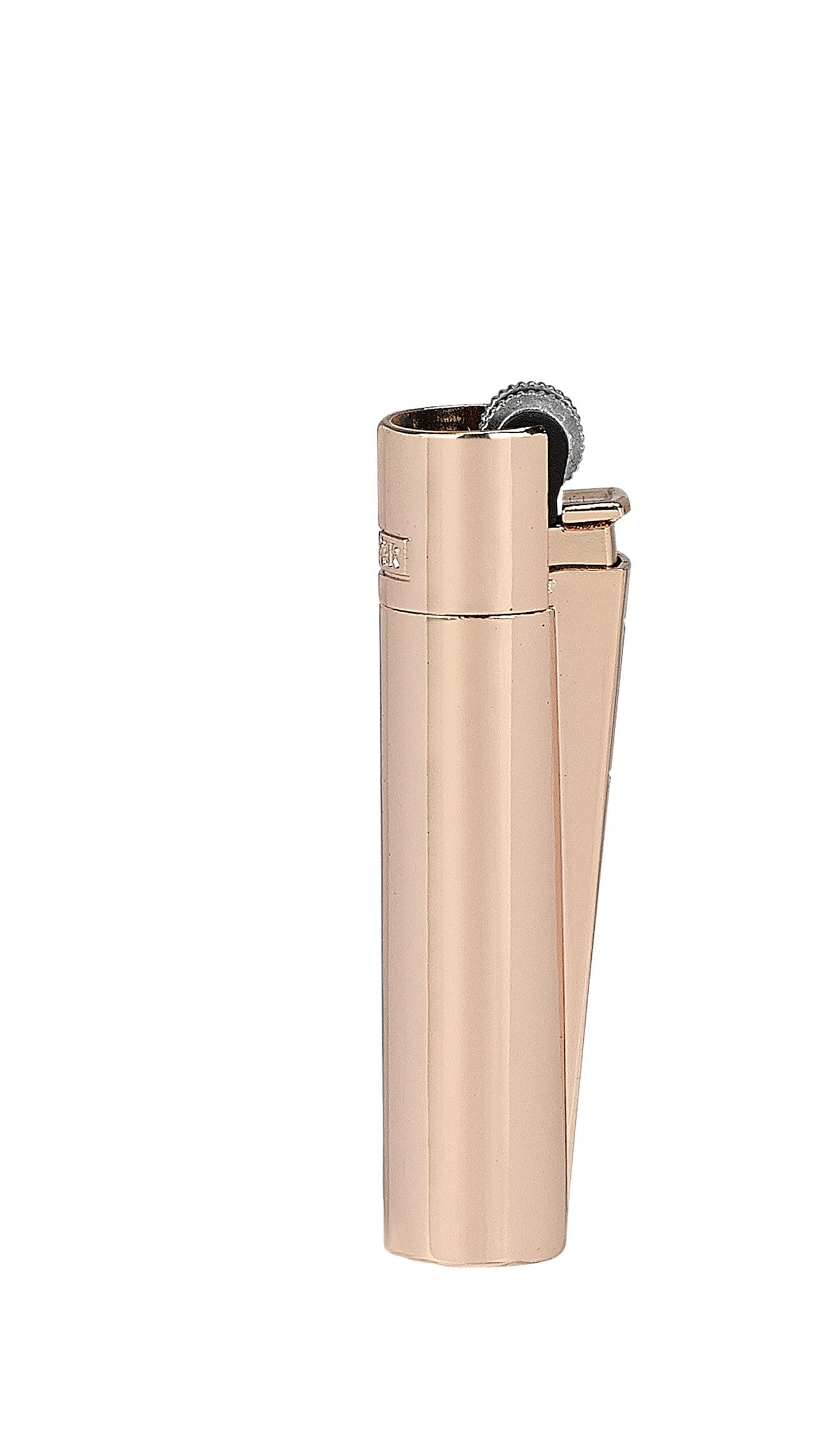 Clipper - Metal Lighter - Iconic Premium Refillable Butane Lighter - Replace Butane, Flint, and Spark Wheel for Unlimited Lights - Long-Lasting Durable Metal Body - 1 Pack - Rose Gold