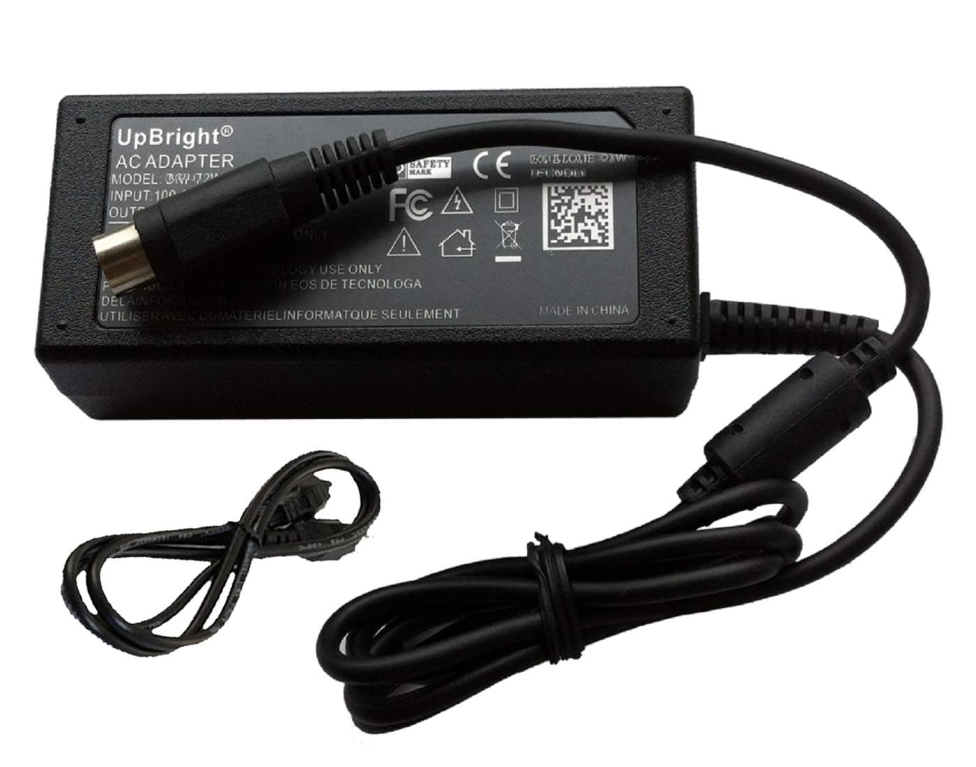 UpBright 4-Pin 19V AC/DC Adapter Compatible with Touch Dynamic Breeze All in One POS Terminal Performance P/N 3LEP3550003A 481022B1 48102281 Touchscreen System DC19V 19VDC 19.0V Power Supply Charger