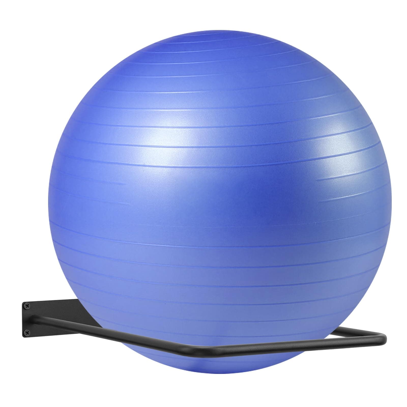 Stability Ball Storage Rack,Holder Wall Mount, Exercise Racks for Home and Yoga Studios or Commercial Gyms,Acts as a Storage (1 Black)