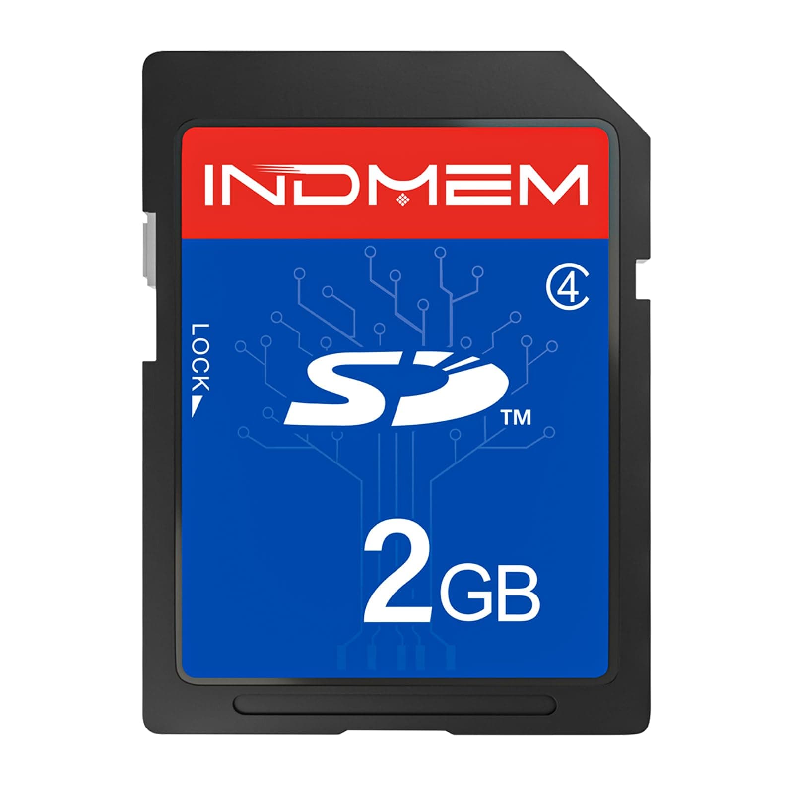 INDMEM 2GB SD Card Class 4 SLC Secure Digital Flash Memory Card 2G