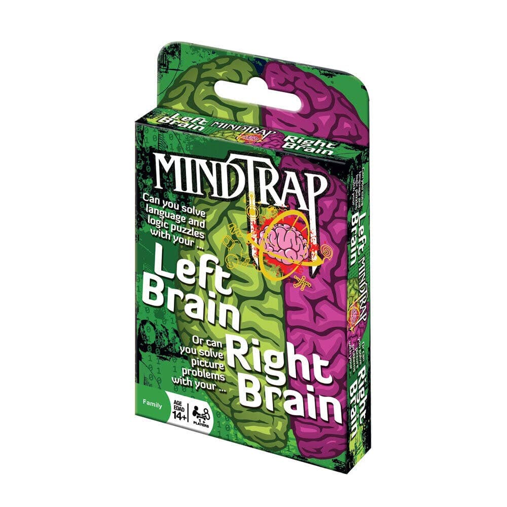 MindTrap: Left Brain Right Brain - Challenge Both The Left Side and Right Side of Your Brain - for 1 or More Players Ages 12 and up
