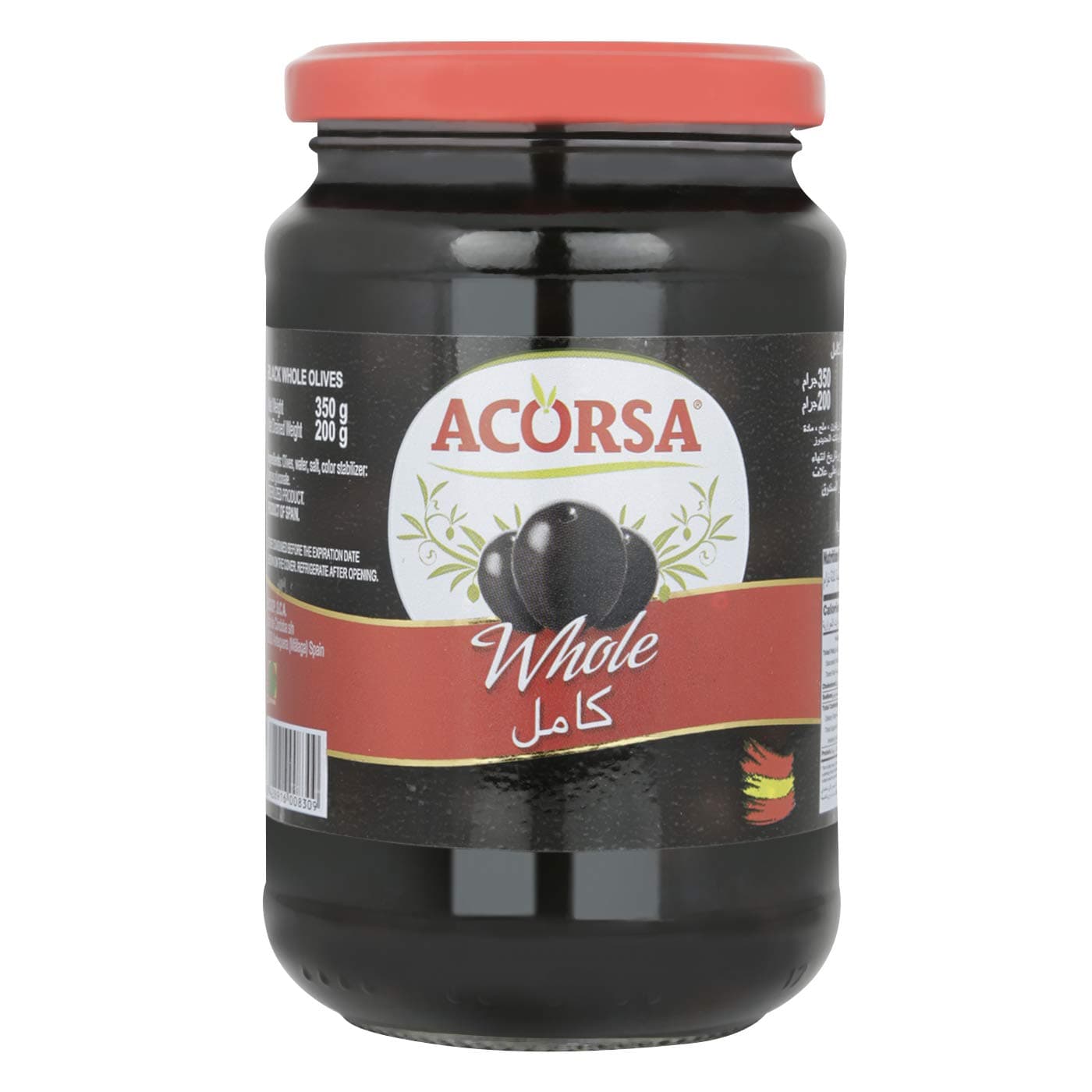 Acorsa Black Olives, 350 g