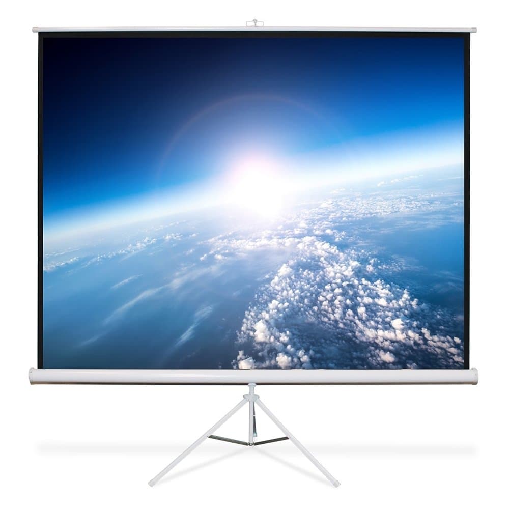 Matte White Portable Projector Screen Viewing Area: 96" H x 96" W