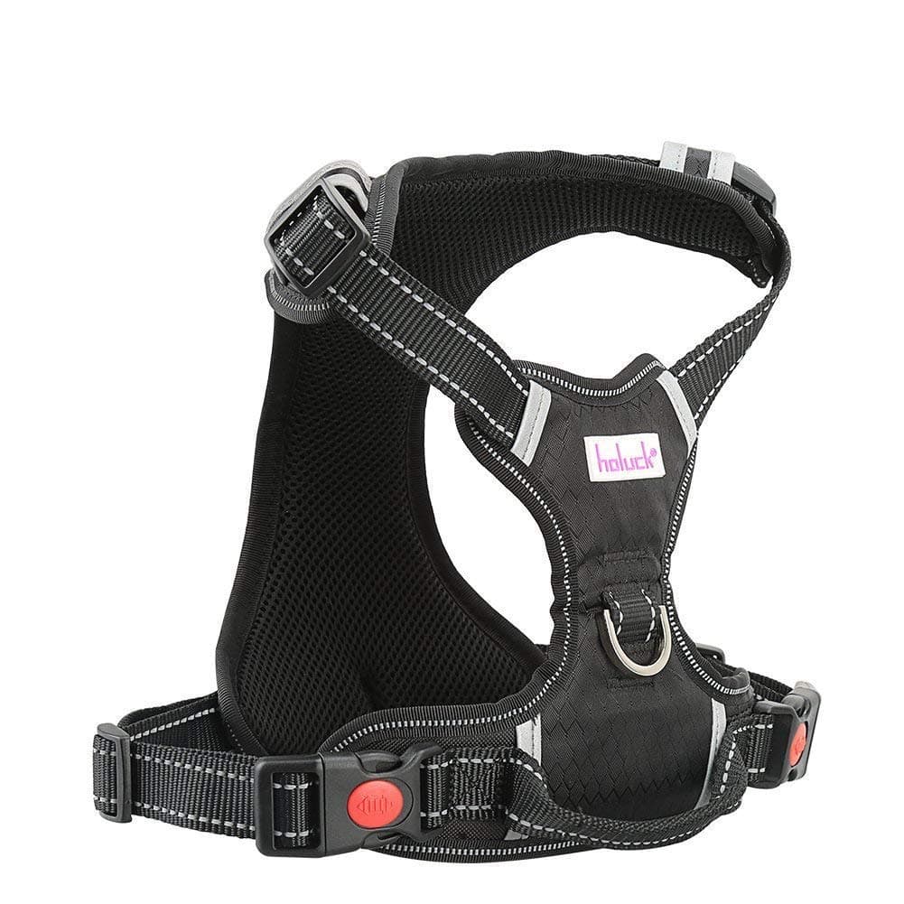 HOLUCK Dog Harness Small No Pull - Front Dog Harness Freedom, Harness Dog Adjustable Outdoor Pet and 3M Reflective Oxford Material Vest for Small Dogs (S)