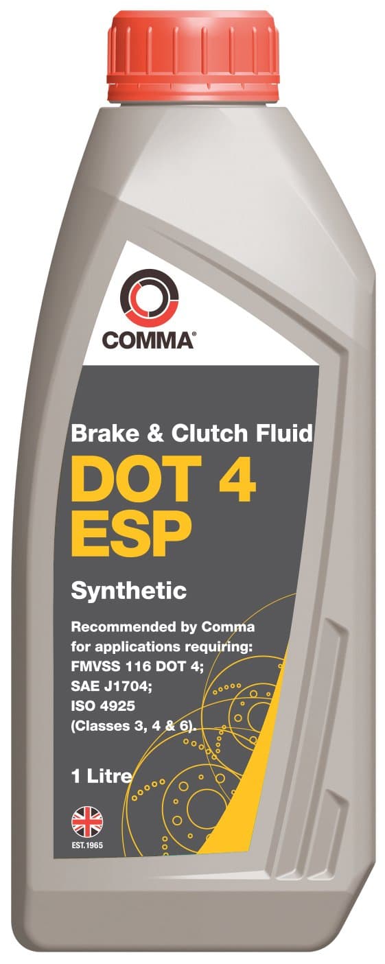 Comma BF4ESP1L DOT 4 ESP 1L Synthetic Brake Fluid