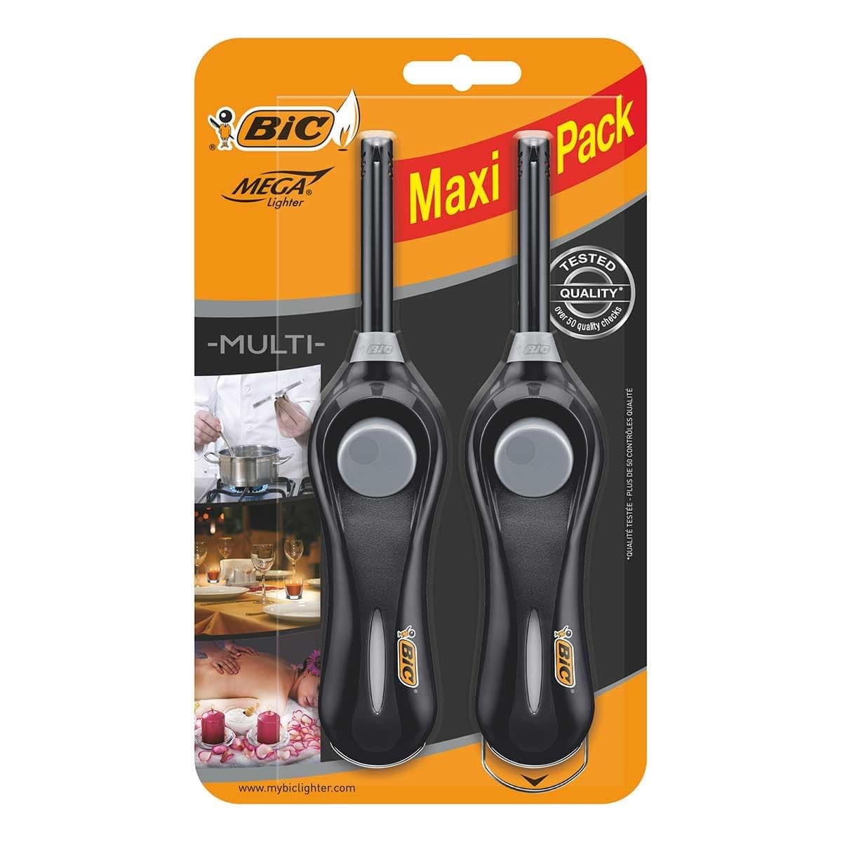 Mega Standard Utility Lighter (Pack of 2) - Black