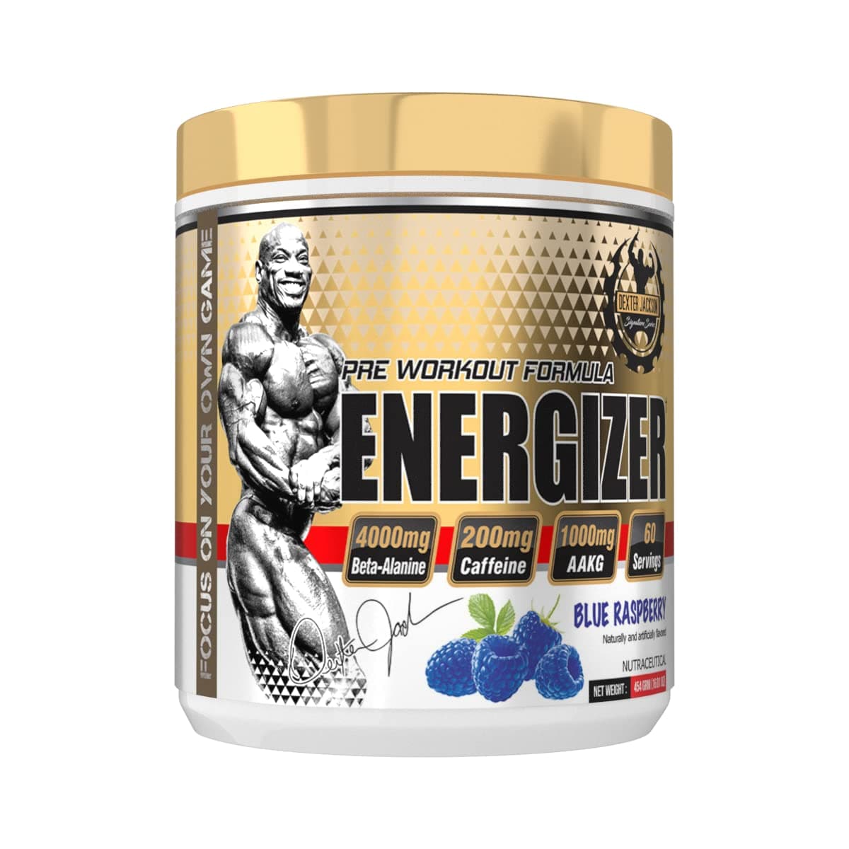 DEXTER JACKSON SIGNATURE SERIES ENERGIZER (PRE WORKOUT FORMULA) BLUE RASPBERRY