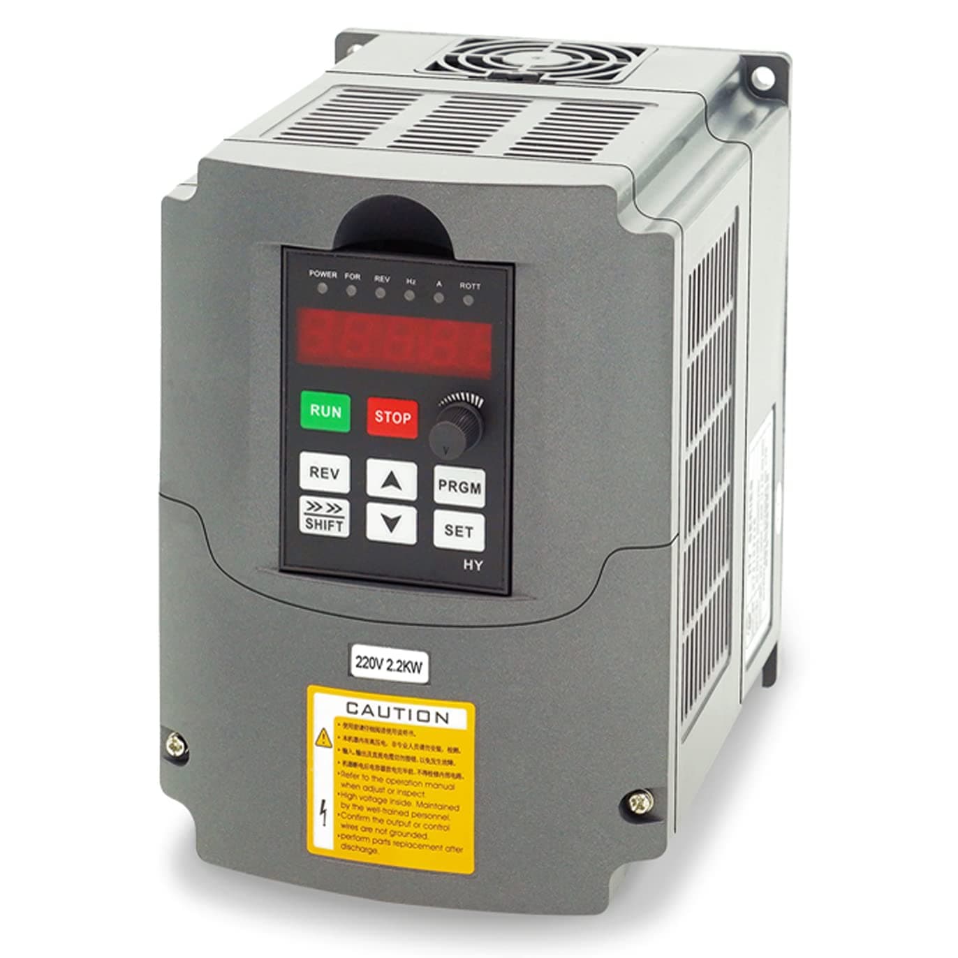 Huanyang VFD,Single to 3 Phase,Variable Frequency Drive,2.2kW 3HP 220V Input AC 10A for Motor Speed Control,HY Series