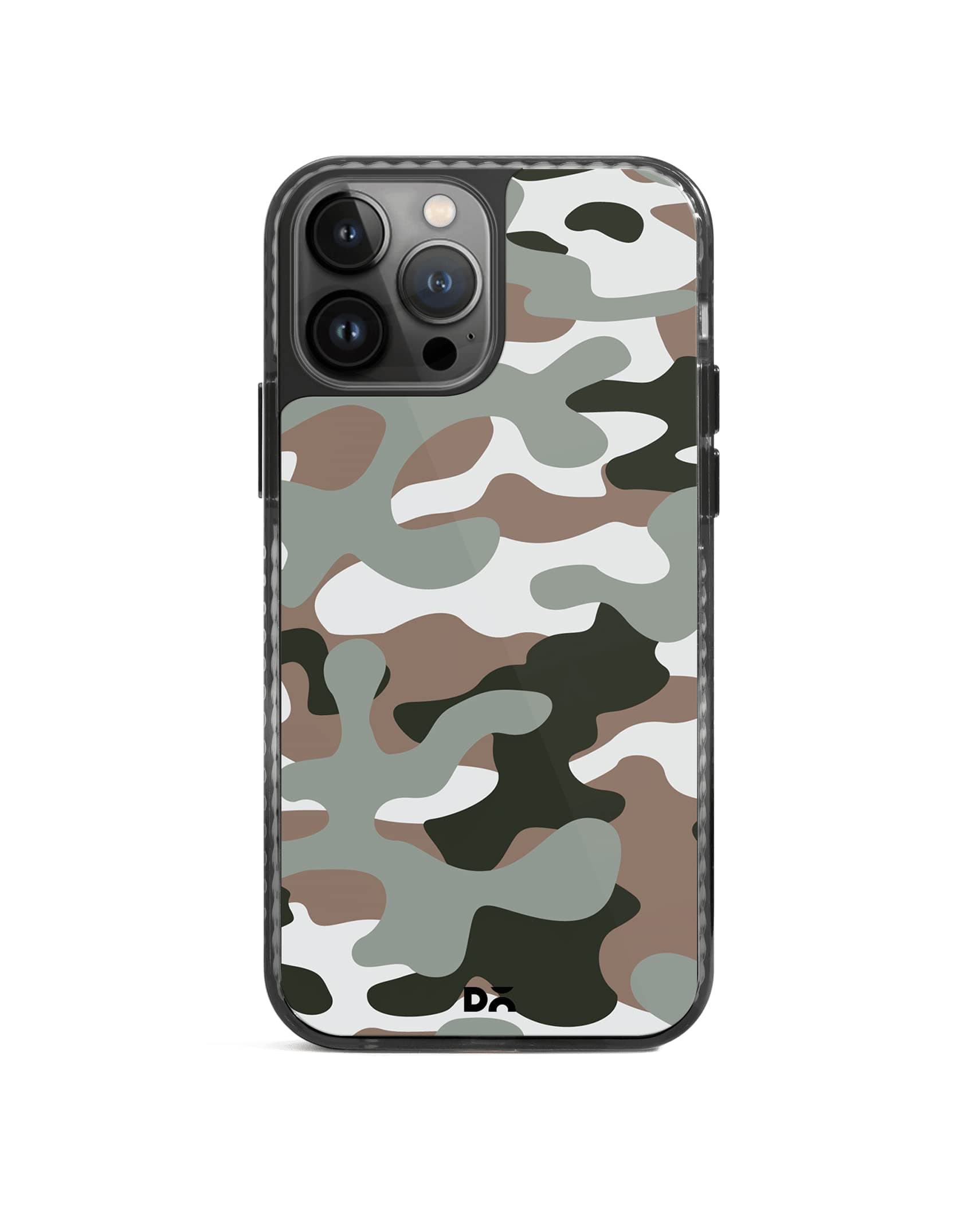 DailyObjects Mobile Phone Case for iPhone 14 Pro Max Printed Camouflage Army Stride 2.0 Stride 2.0 Slim Back Cover | Designer Matte Finish | Hard Ultra Protective & Anti Shock