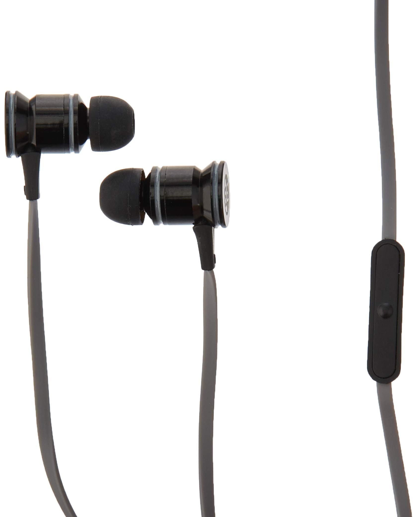 Bass Effect Audio V -Deep Bass-(Grey) Solid Aluminum Earbuds with handsfree mic