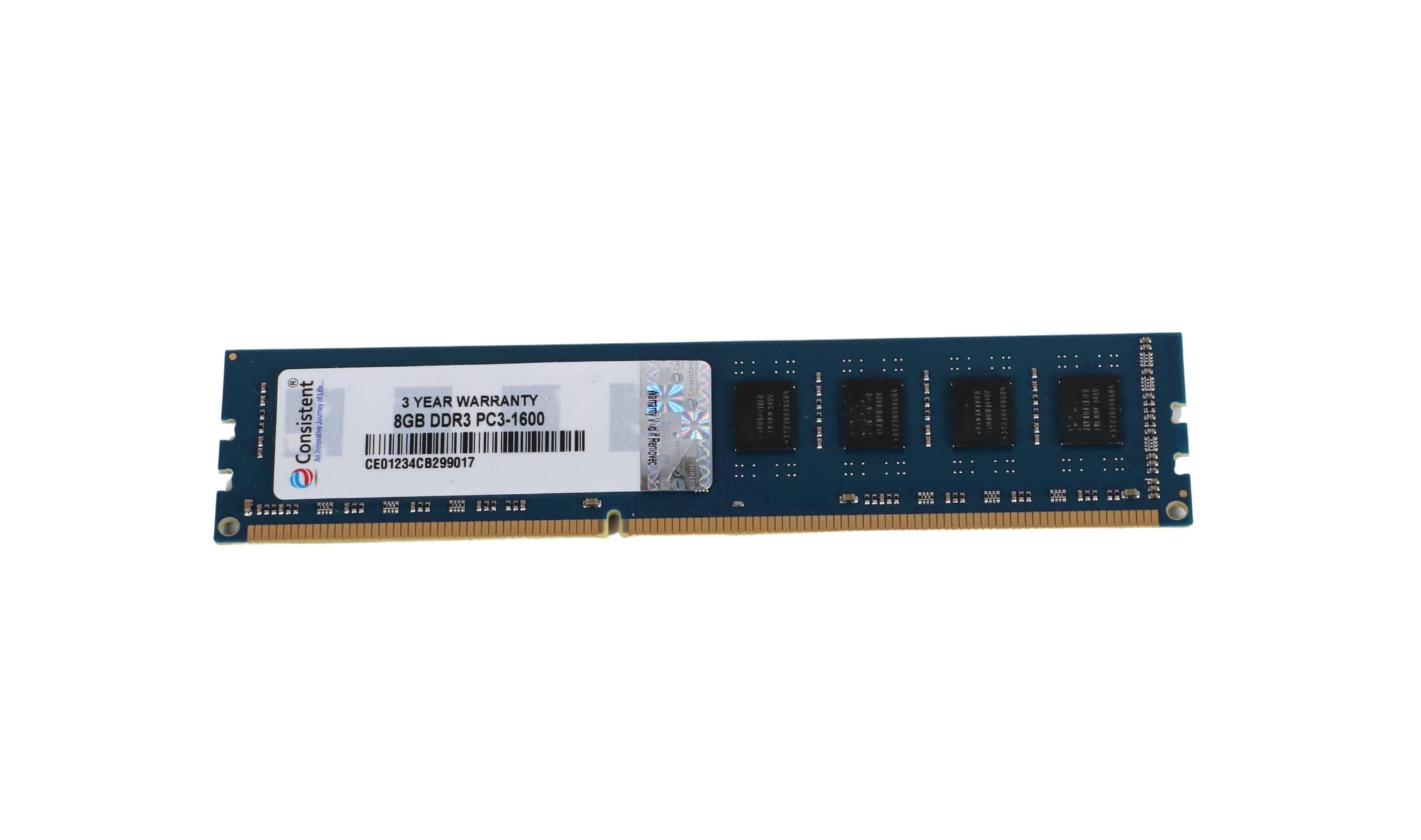 Consistent 8GB DDR3 Desktop RAM,1600MHz