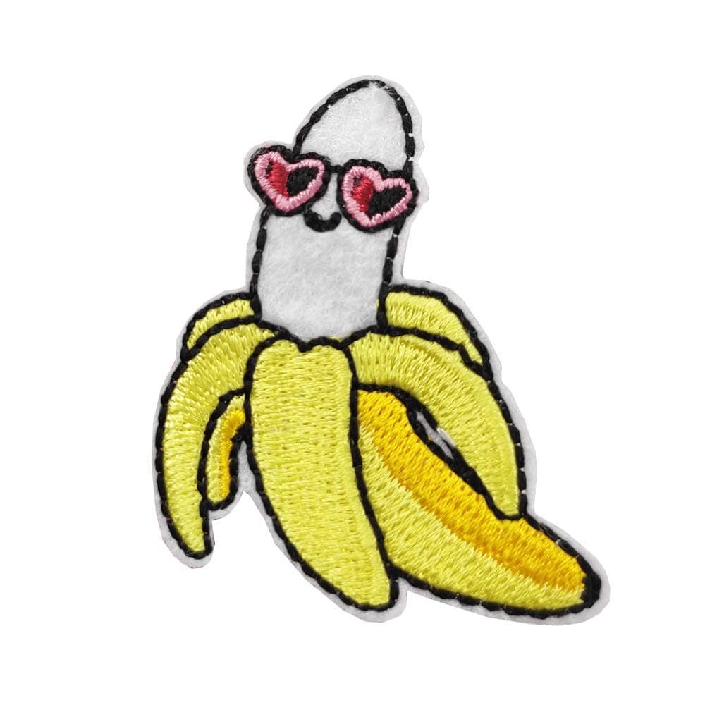 Cute-PatchCute Banana Mini Embroided Iron on Patch sew on Applique Funny Fruit Food Patch