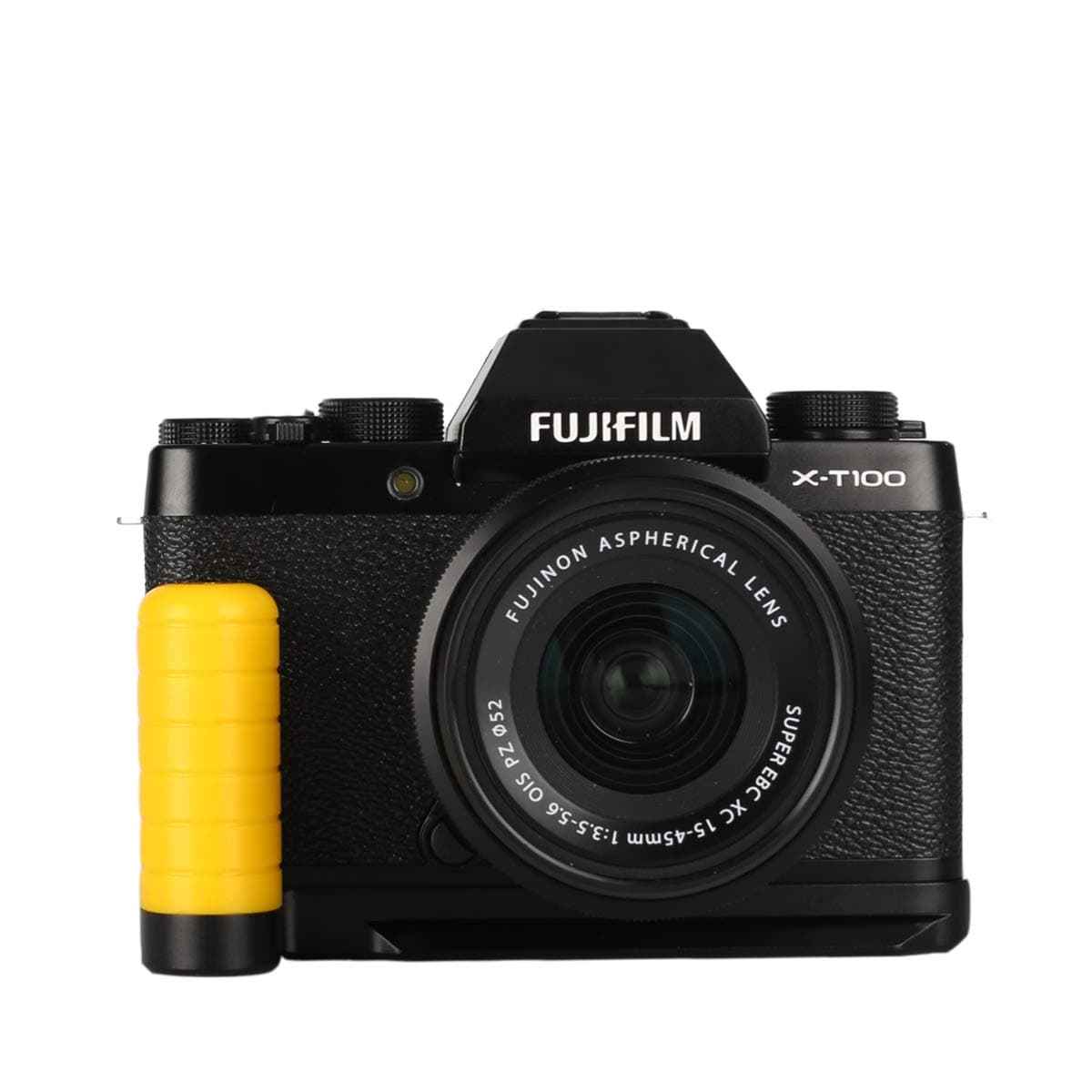 XT100 Hand Grip Quick Release Plate L Bracket QR Plate Compatible with Fujifilm XT100 Camera -Aluminium Yellow