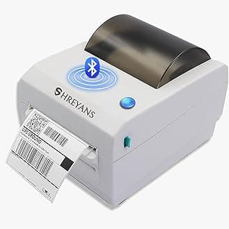 (CD410 4 Inch Receipt + Label Printer for Invoicing & Labelling (Recommended for Shipping Label & Ecommerce Invoice, Barcode Label, MRP Tag) (Color- White)