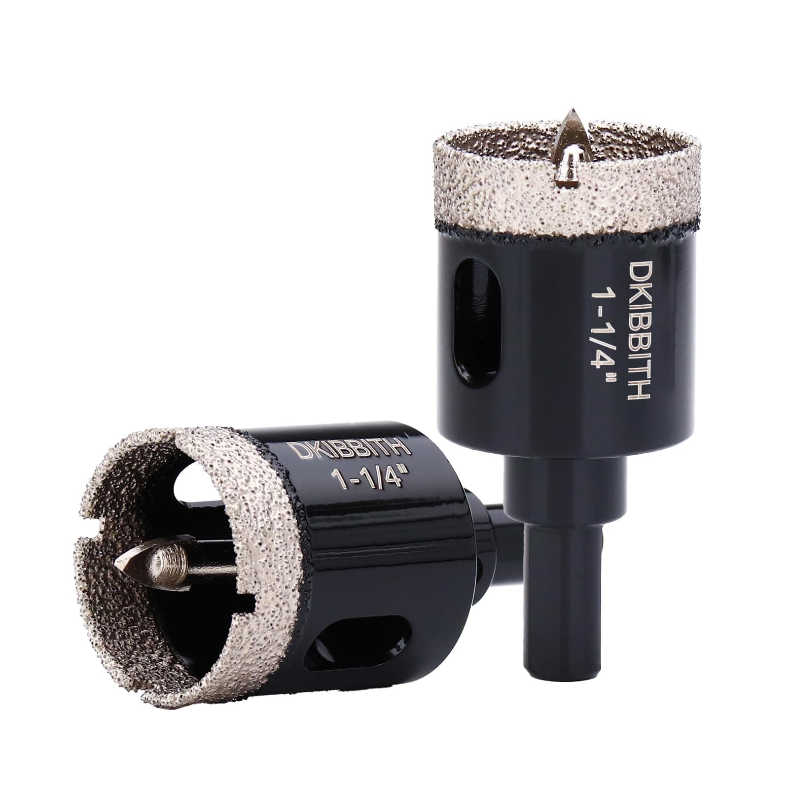 1-1/4" Diamond Hole-Saw Bits with Pilot Drill Bit - 1.25" Diamond Tipped Tile Hole Saws with Guiding Bit for Accurate Drilling Porcelain Tile Ceramic Pottery Granite Stone Glass Bottles 32mm
