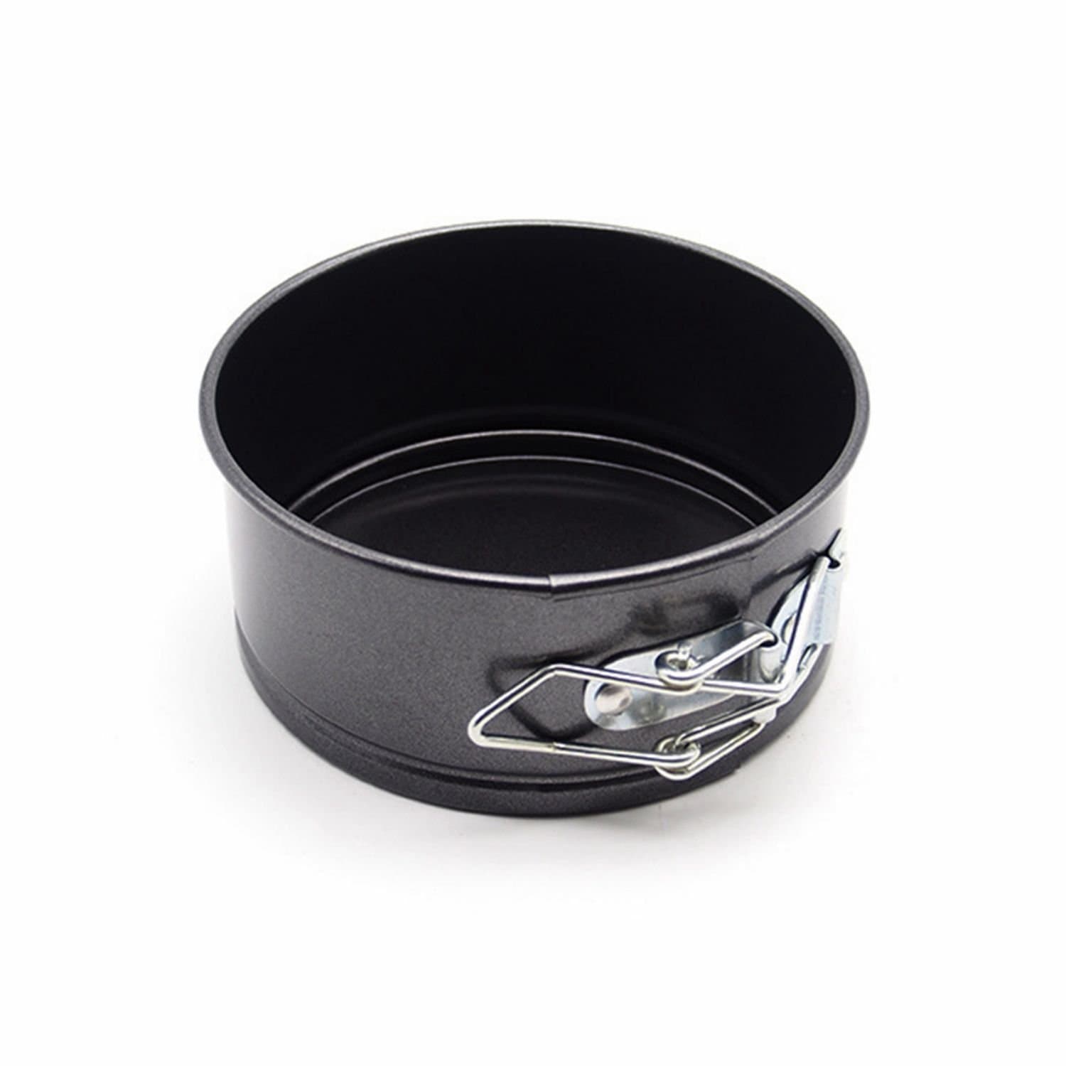 4'' Non-stick Springform Cake Tins, Round Cake Pan Bakeware Leakproof Cheesecake Tin Cake Baking Tools with Removable Bottom and Quick-Release Latch (4 x 2 inch)