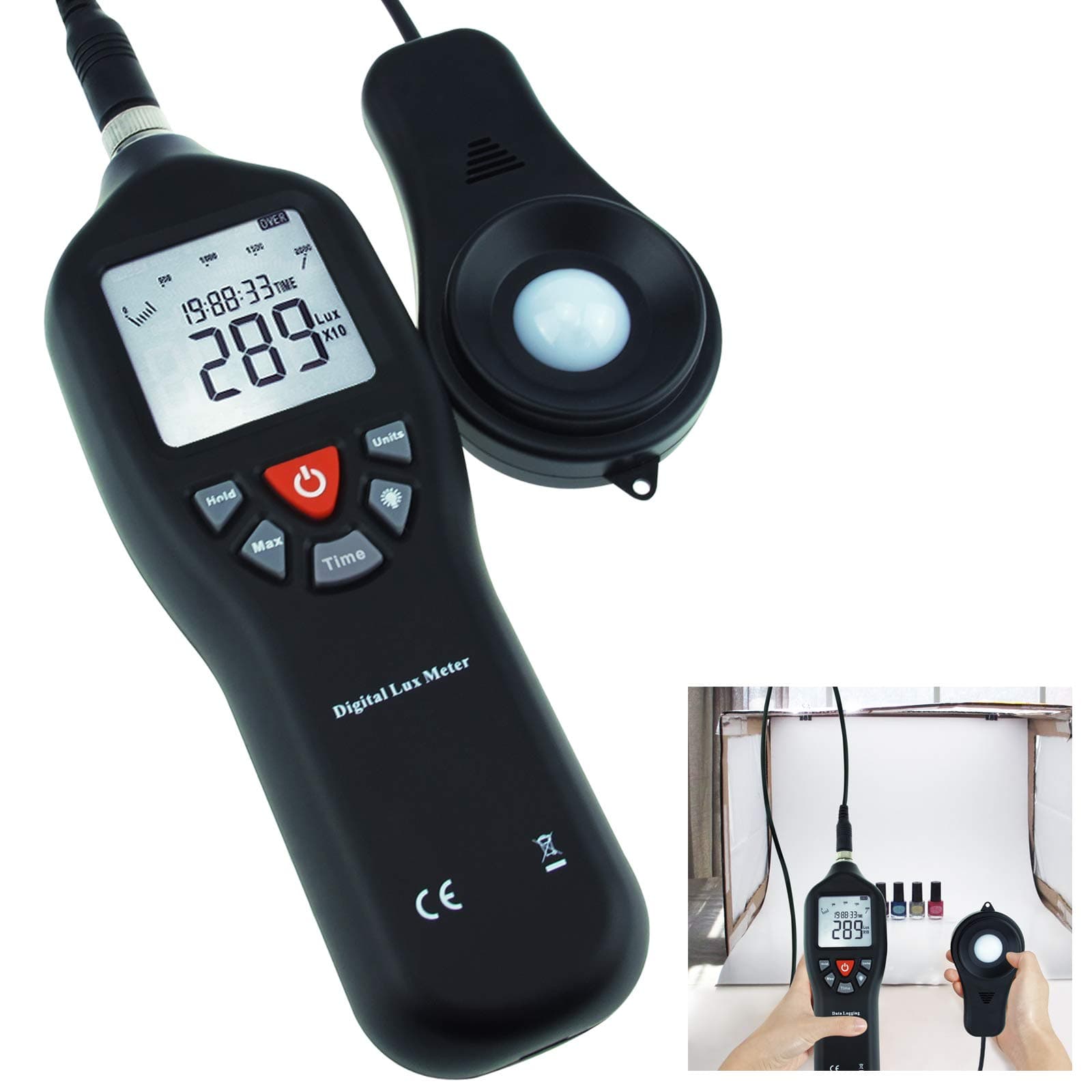 GAIN EXPRESS Professional Sound Level Meter with Backlight Display High Accuracy Measuring 30dB-130dB (with Data Record Function)