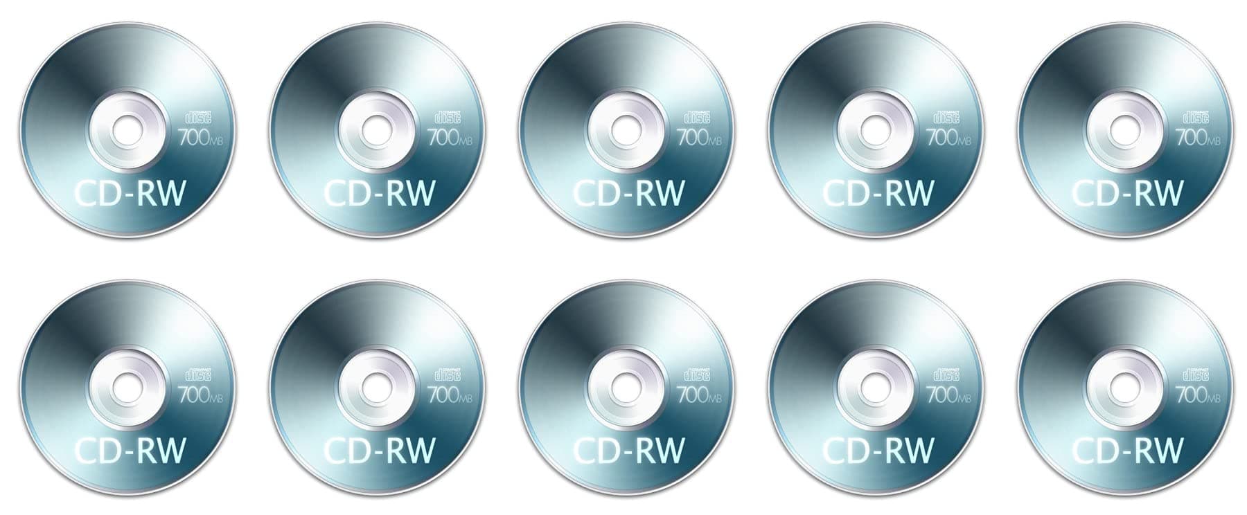 Writex Professional Branded Blank CD RW 700 MB 12X Rewitable Blank Disk Pack of 10 Cake Box