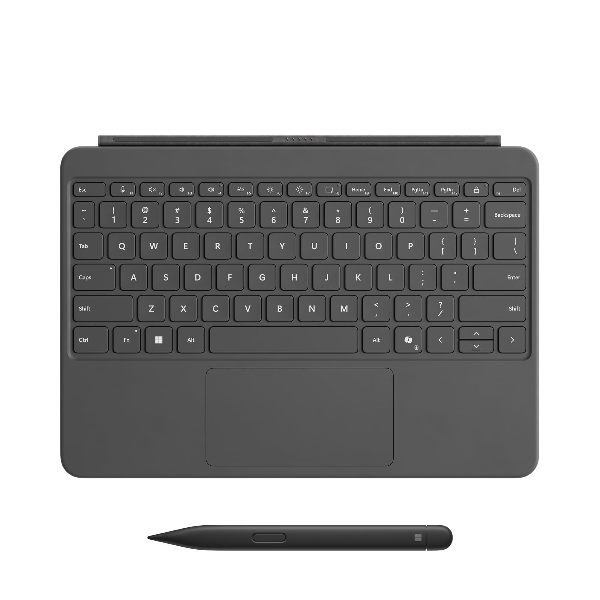 Microsoft Surface Pro Keyboard and Slim Pen 2 Bundle for Surface Pro 12" Device, Alcantara Material, Slate